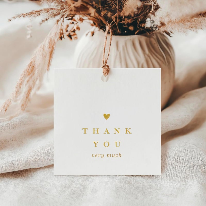 ThreeKin Collective ThreeKin Pack of 50 Thank You Gift Tags - Thank You Very Much - Image 2